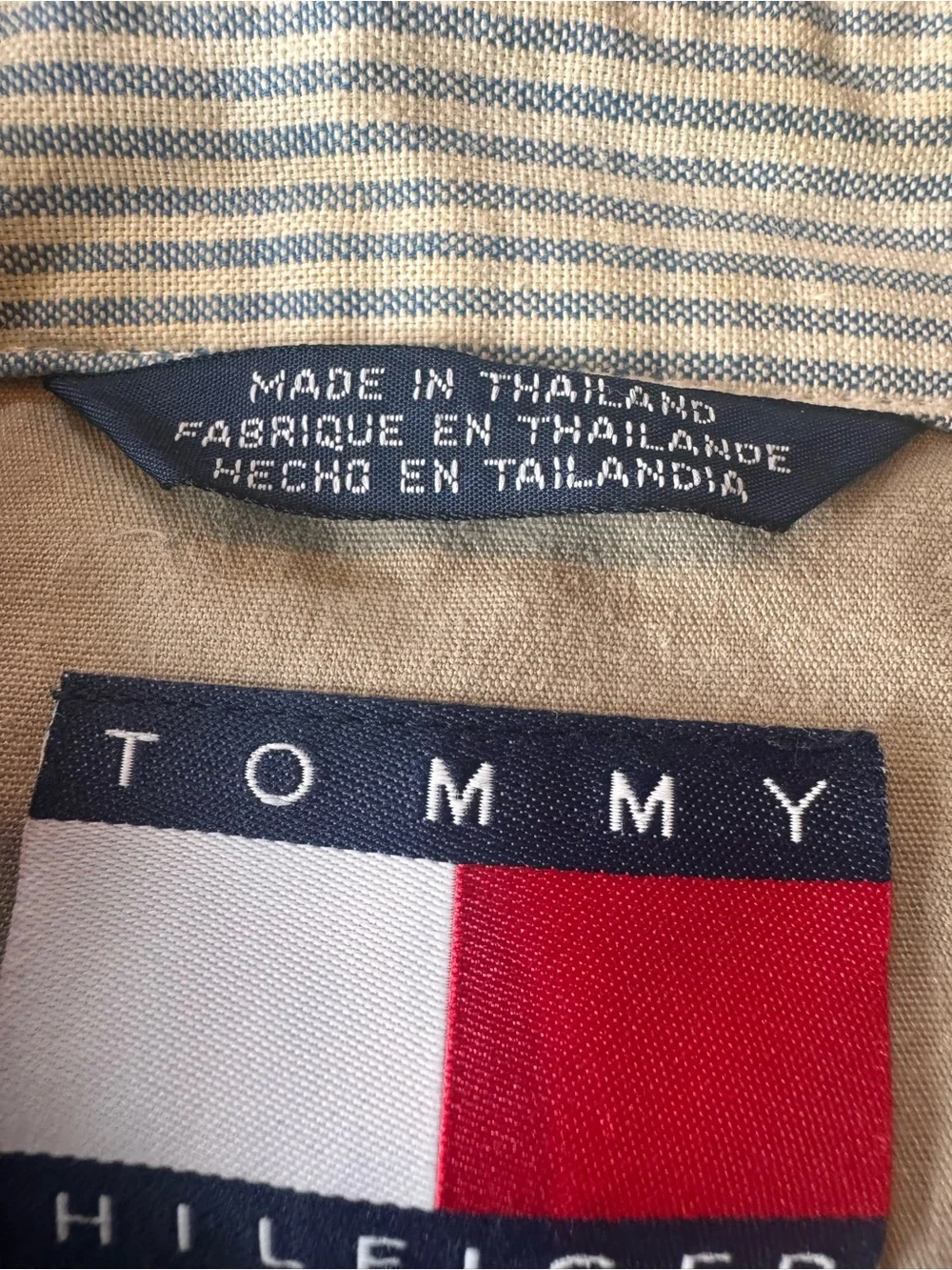 🔥 Vintage 90s Y2K Tommy Hilfiger Navy Lion Crest Zip Harrington Jacket Men’s XL